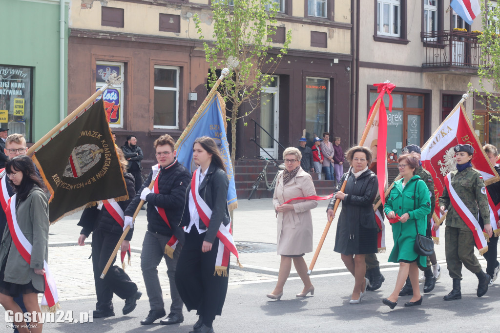 Obchody Konstytucji 3-go Maja na rynku w Krobi