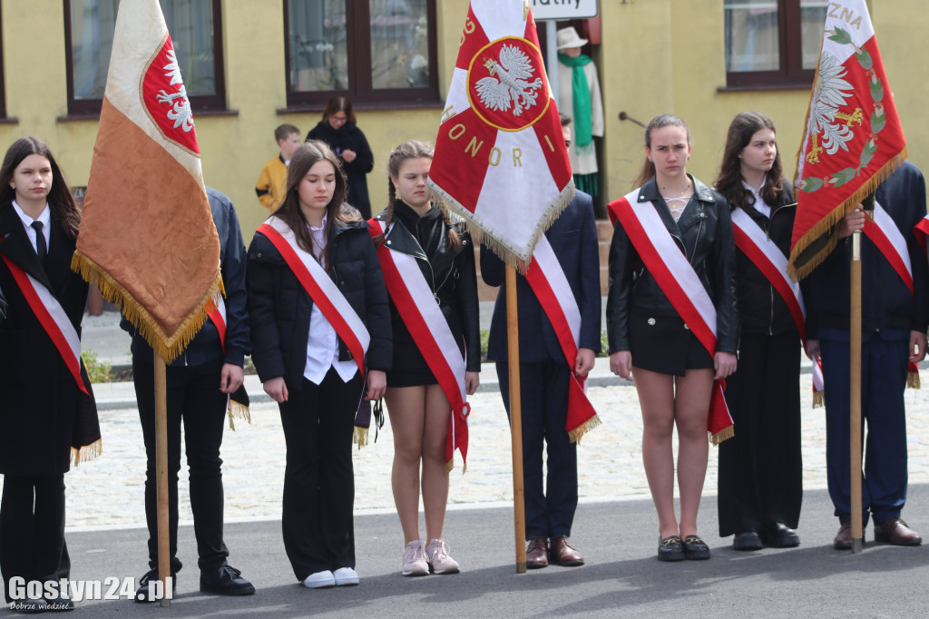 Obchody Konstytucji 3-go Maja na rynku w Krobi