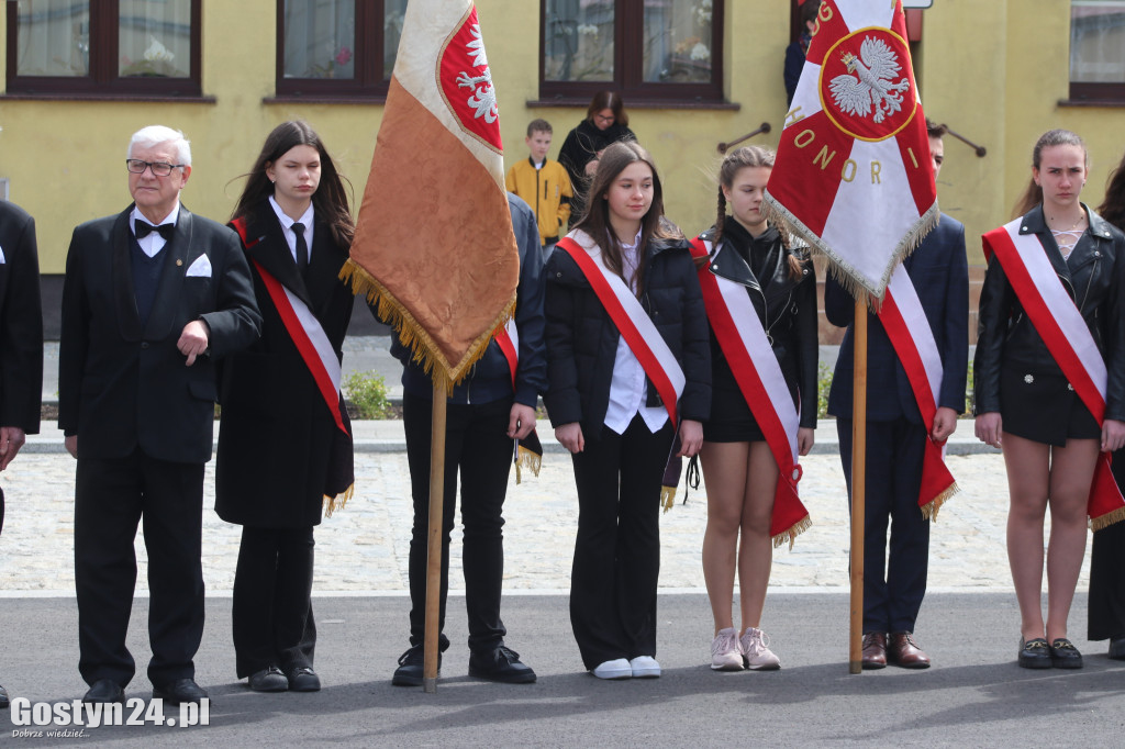 Obchody Konstytucji 3-go Maja na rynku w Krobi