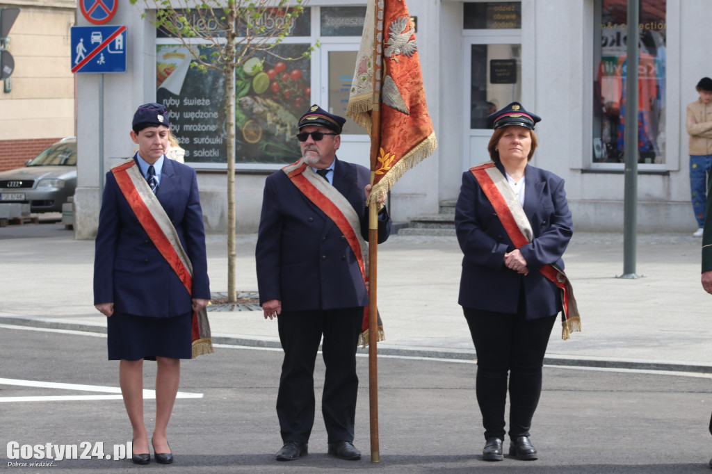Obchody Konstytucji 3-go Maja na rynku w Krobi