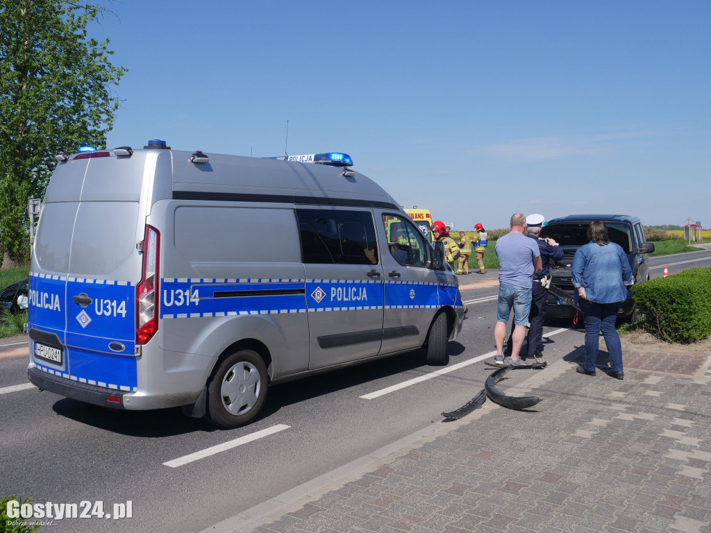Wypadek na K12. Zderzyły się osobówki