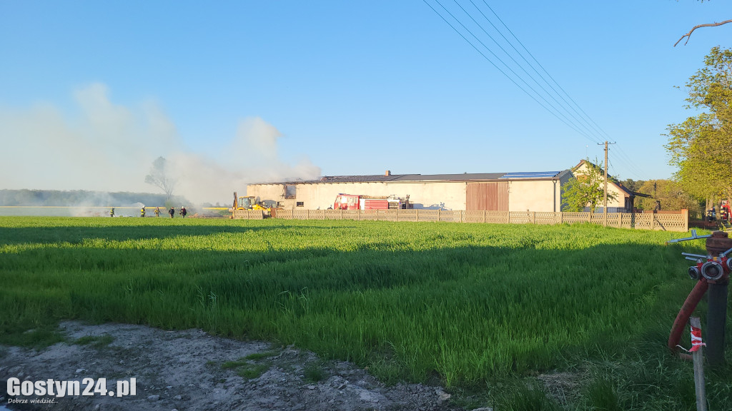 Pożar budynku gospodarczego w Strumianach