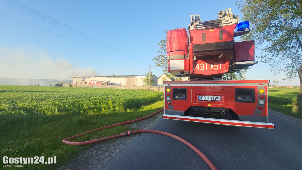Pożar budynku gospodarczego w Strumianach