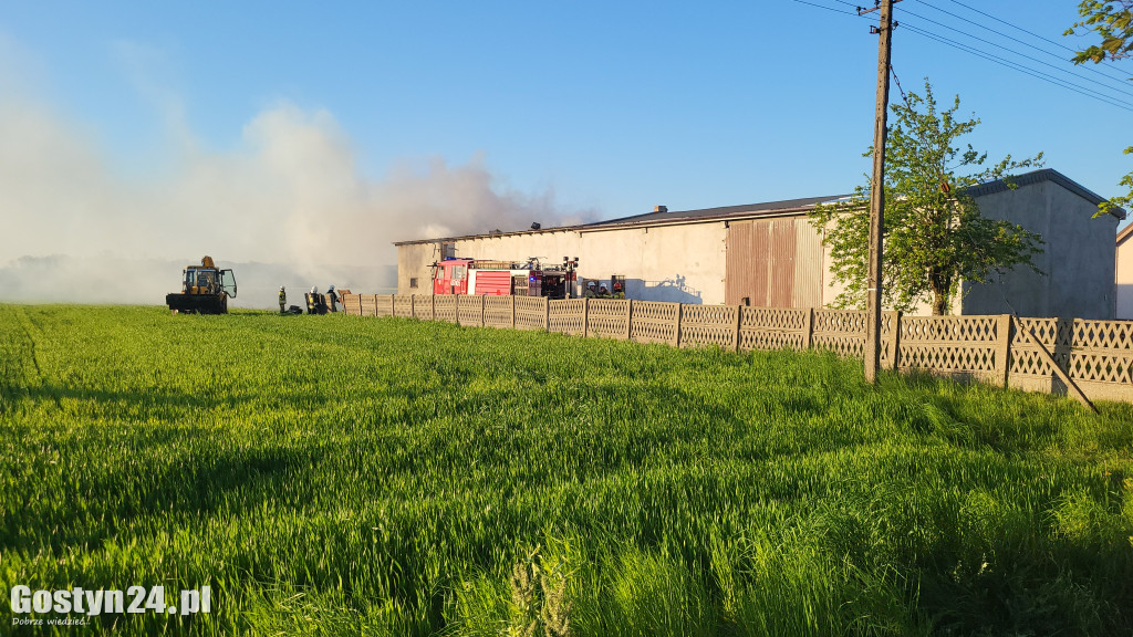 Pożar budynku gospodarczego w Strumianach