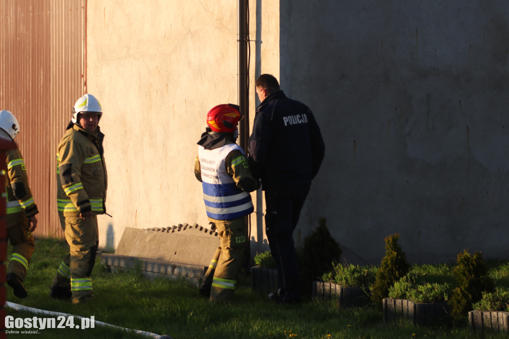 Pożar budynku gospodarczego w Strumianach