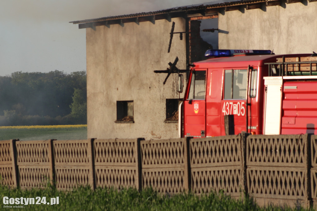 Pożar budynku gospodarczego w Strumianach