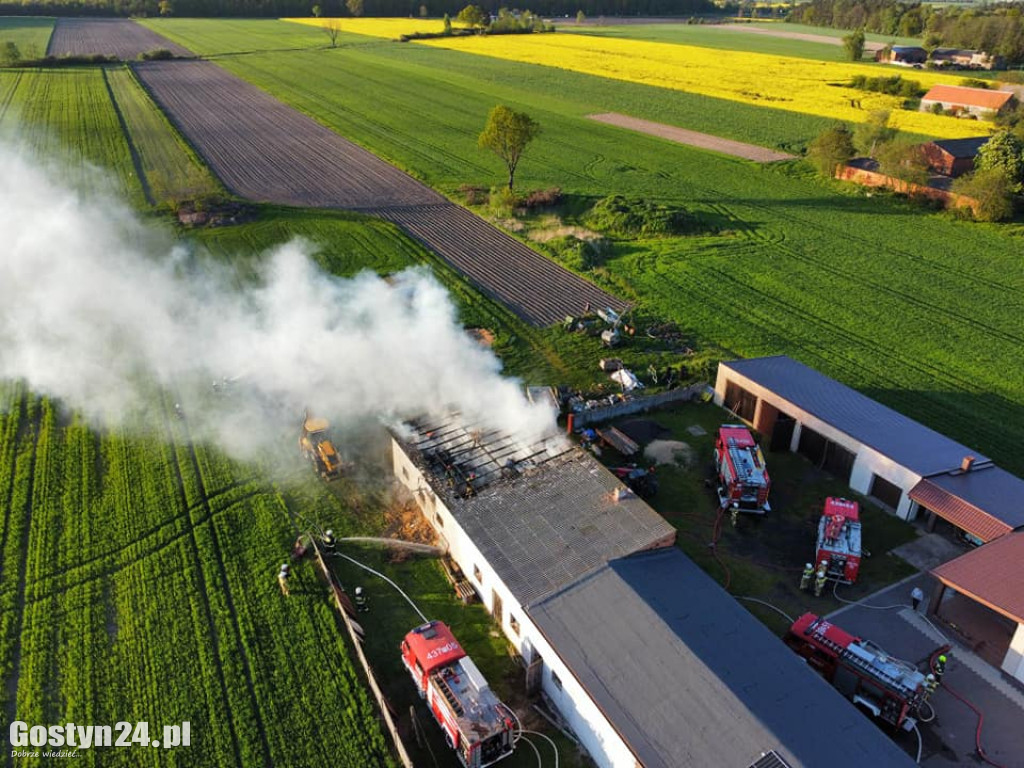 Pożar budynku gospodarczego w Strumianach