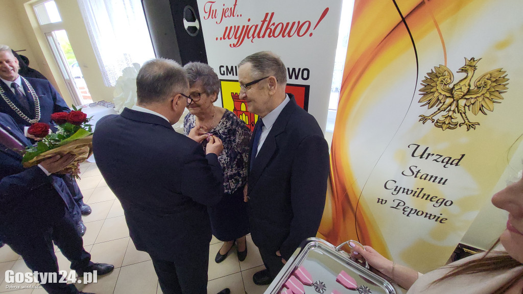 Złote Gody par z gminy Pępowo