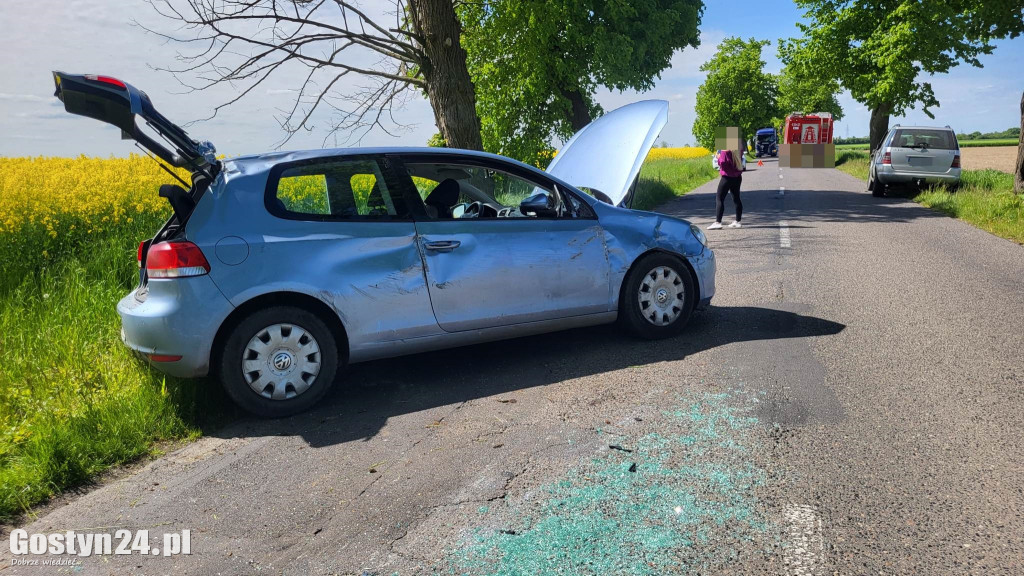 Wypadek na trasie Czajkowo - Łęka Mała