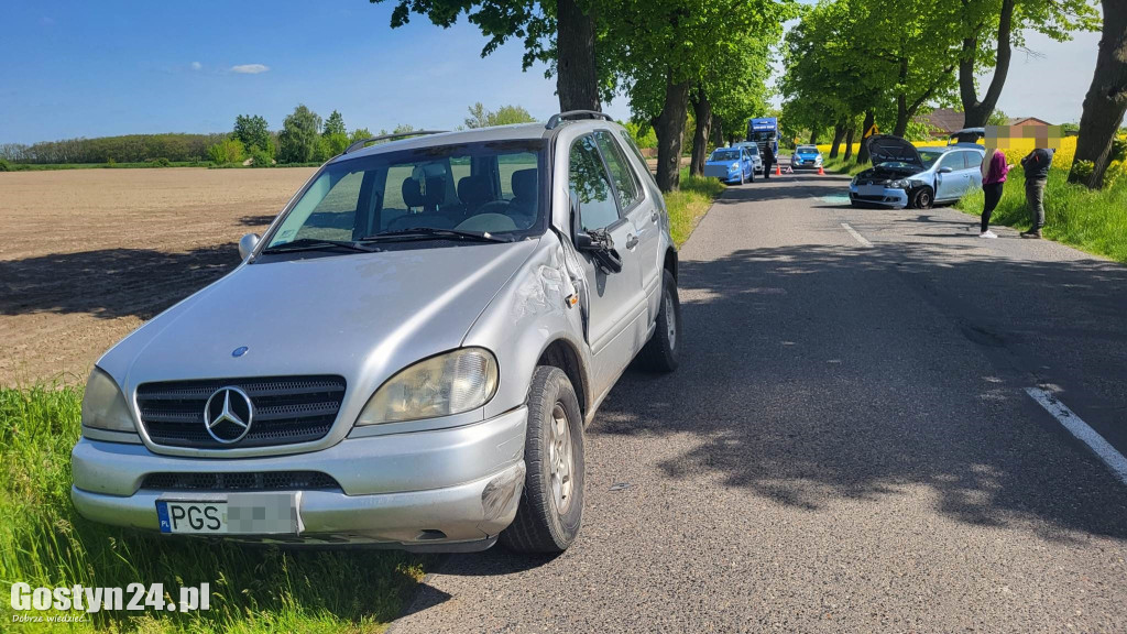 Wypadek na trasie Czajkowo - Łęka Mała