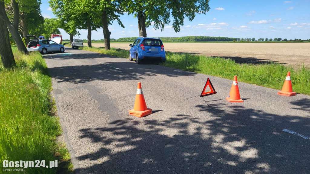 Wypadek na trasie Czajkowo - Łęka Mała