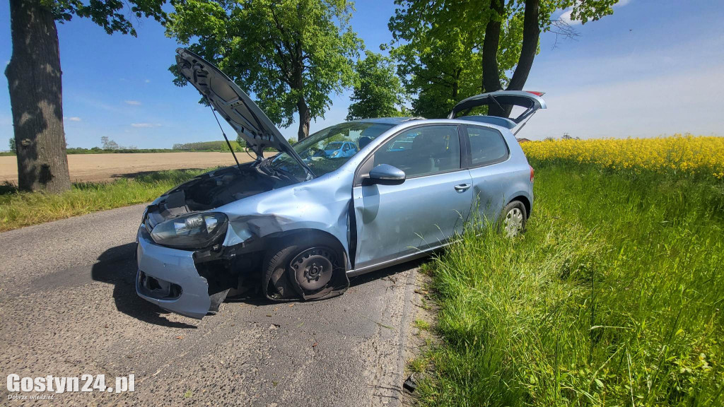 Wypadek na trasie Czajkowo - Łęka Mała