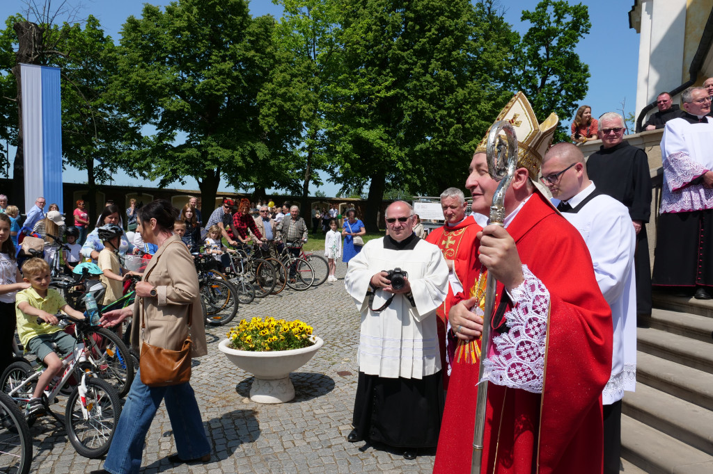 Święcenie rowerów na Świętej Górze
