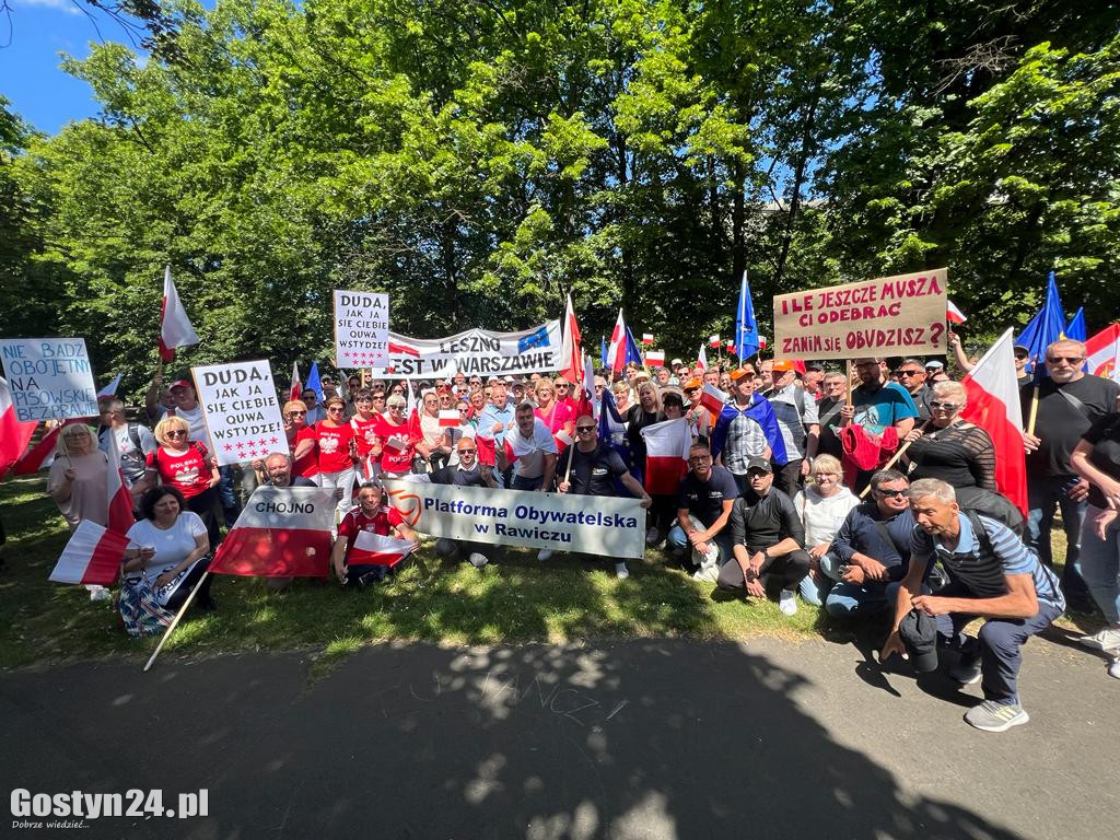 Gostynianie na Marszu Wolności