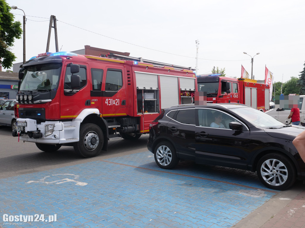 Pożar w markecie budowlanym w Gostyniu