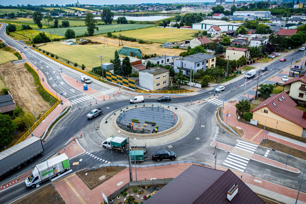 Nowe rondo na ul. Poznańskiej w Gostyniu