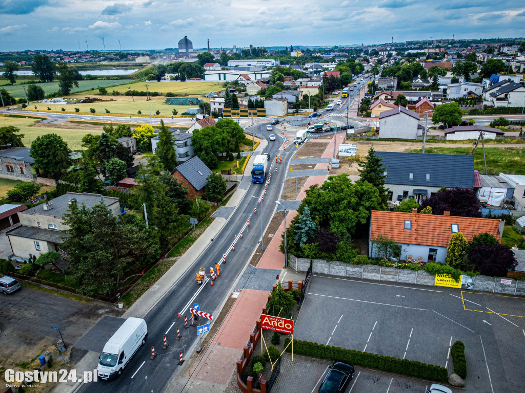 Nowe rondo na ul. Poznańskiej w Gostyniu