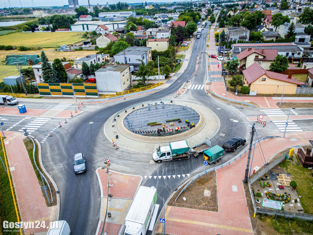 Nowe rondo na ul. Poznańskiej w Gostyniu