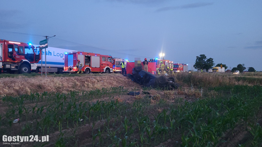 Wypadek na DW 434 w Starej Krobi
