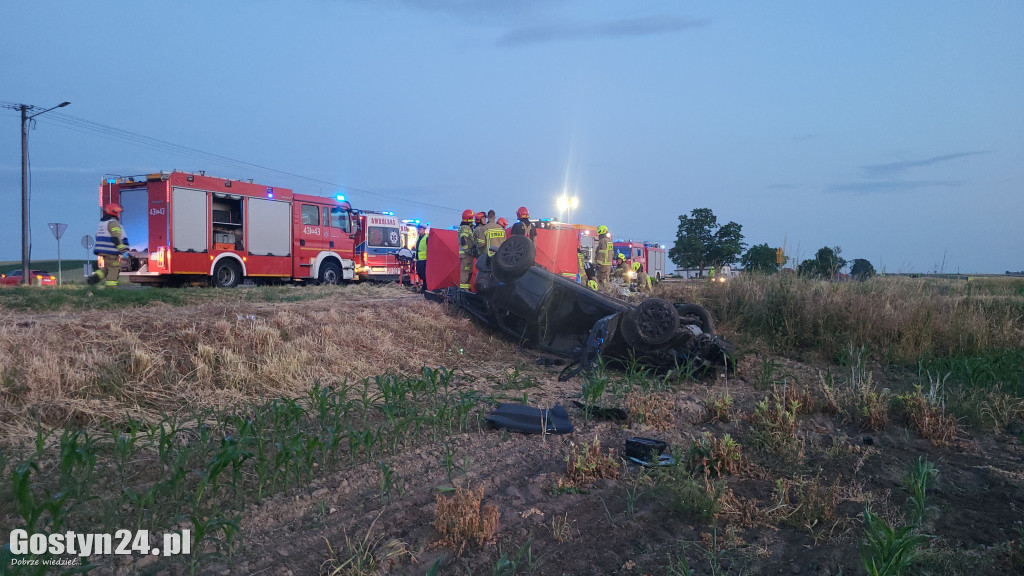 Wypadek na DW 434 w Starej Krobi