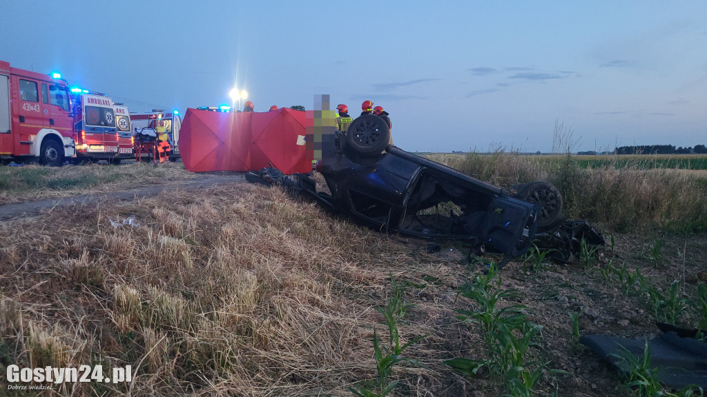 Wypadek na DW 434 w Starej Krobi