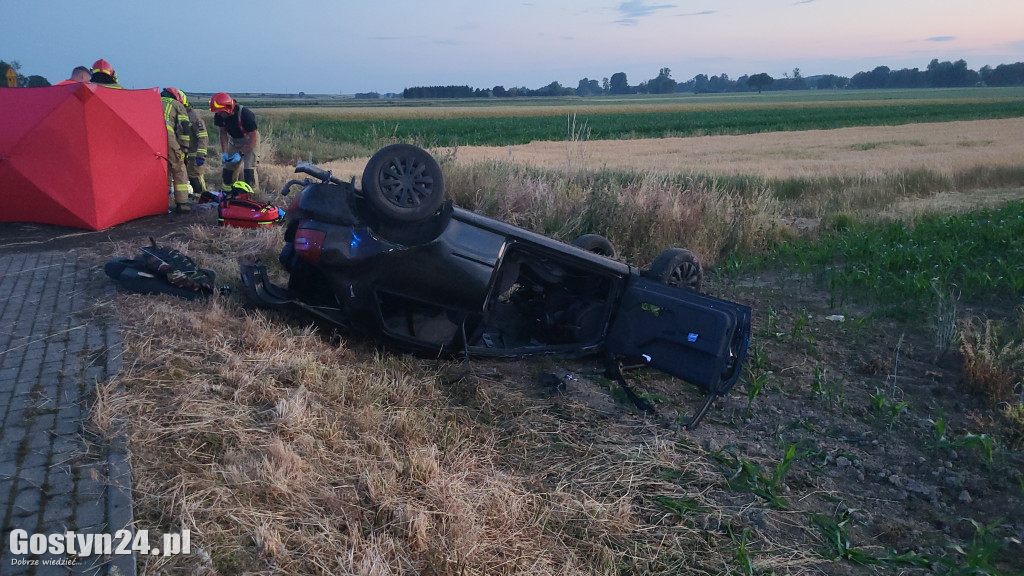Wypadek na DW 434 w Starej Krobi