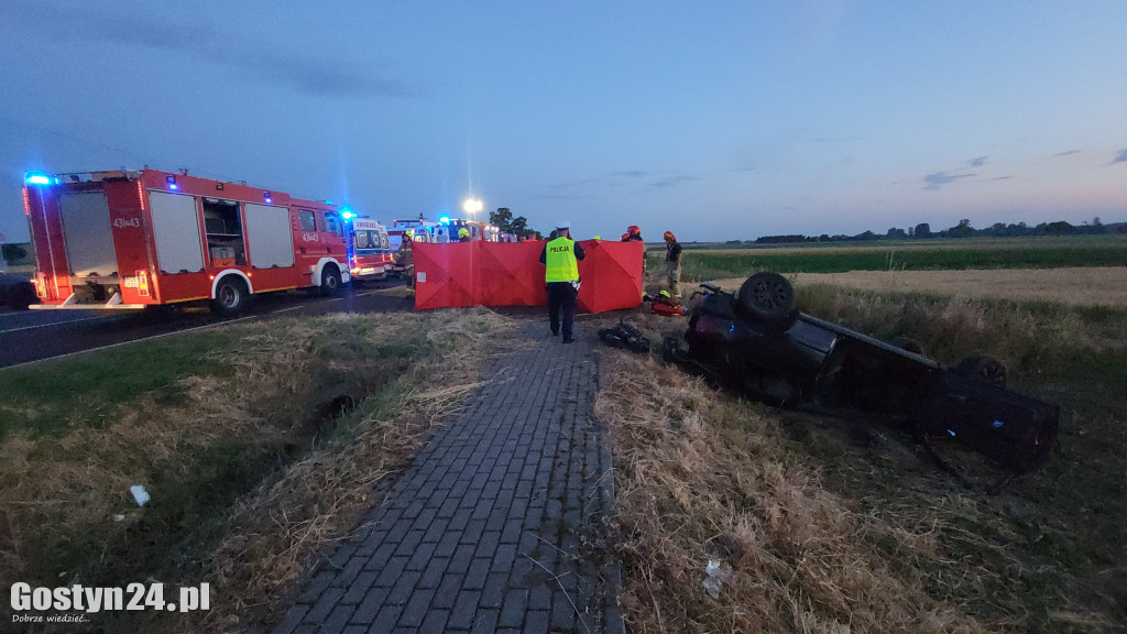 Wypadek na DW 434 w Starej Krobi