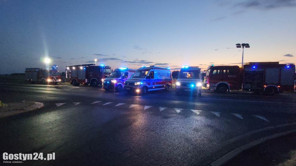 Wypadek na DW 434 w Starej Krobi