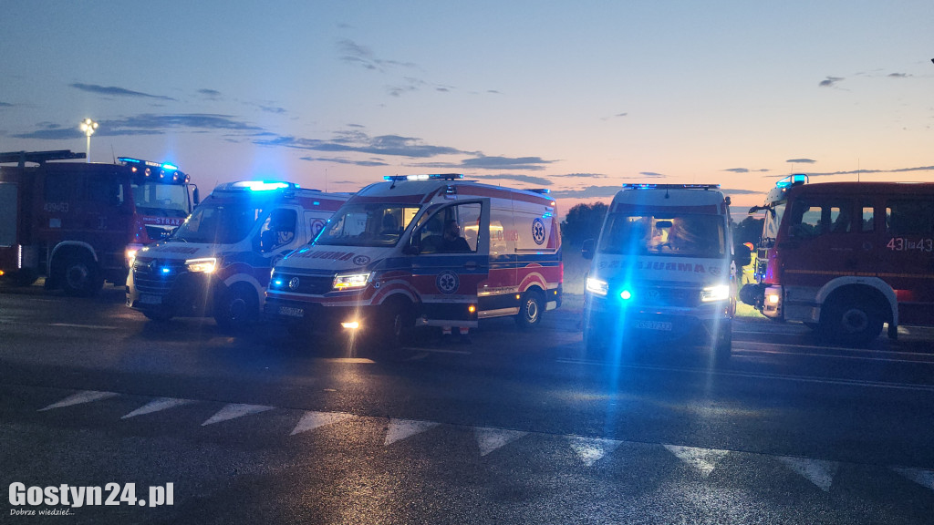 Wypadek na DW 434 w Starej Krobi