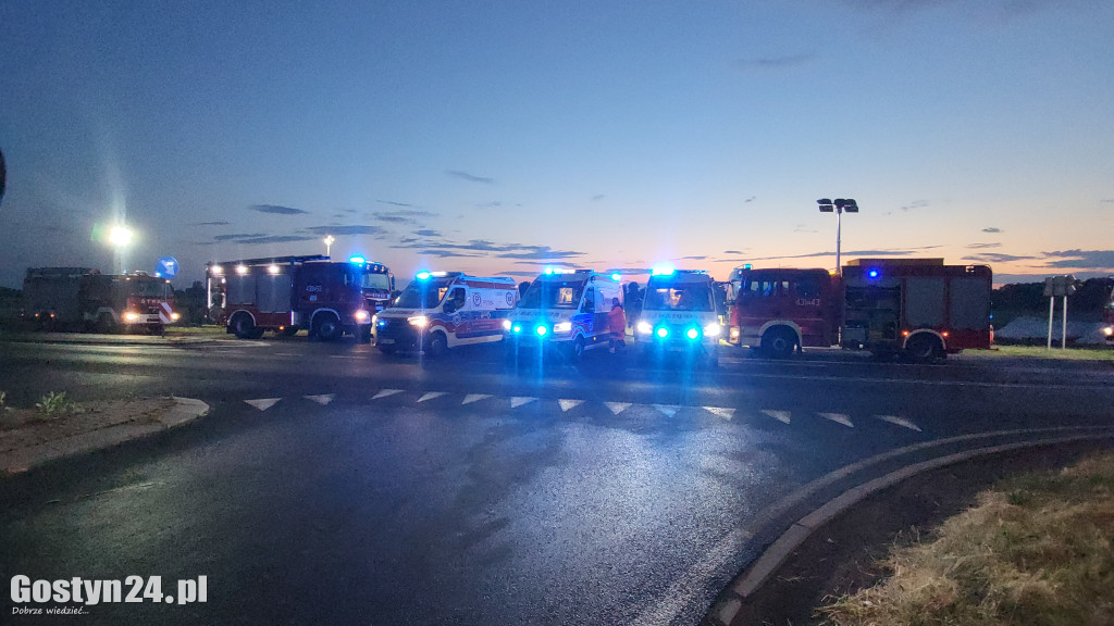 Wypadek na DW 434 w Starej Krobi