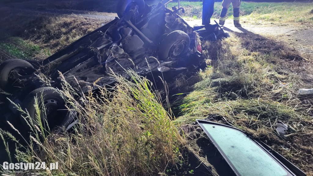 Wypadek na DW 434 w Starej Krobi