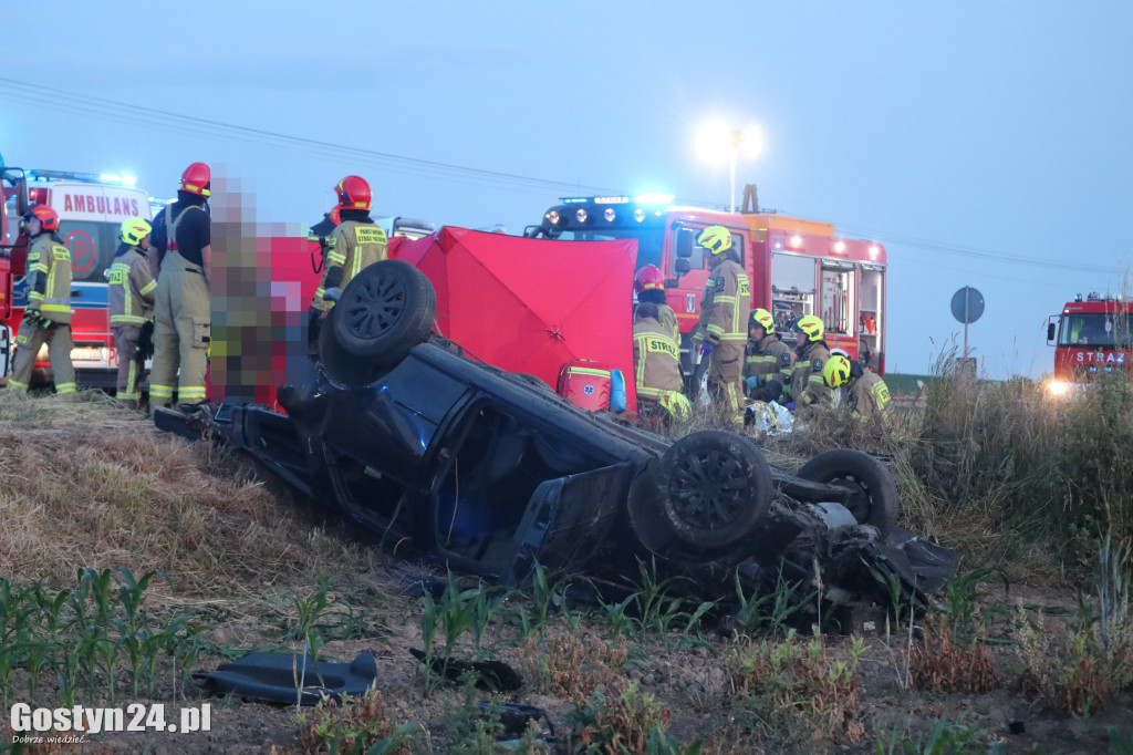 Wypadek na DW 434 w Starej Krobi