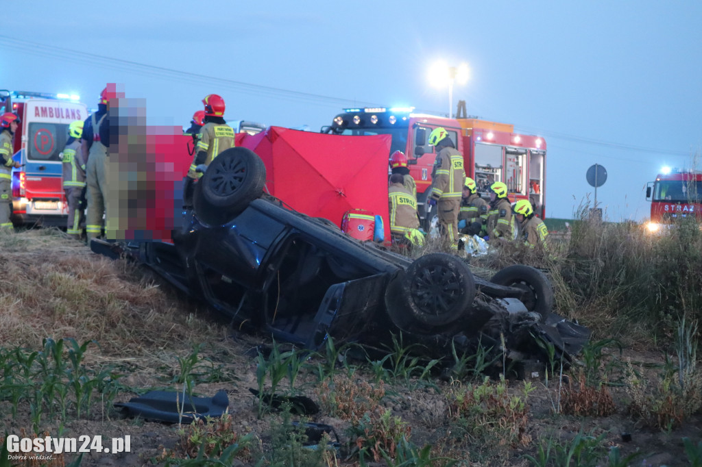 Wypadek na DW 434 w Starej Krobi