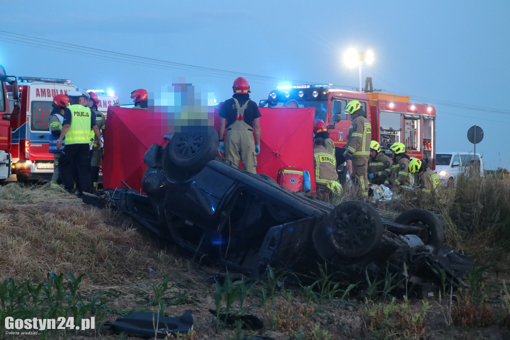 Wypadek na DW 434 w Starej Krobi
