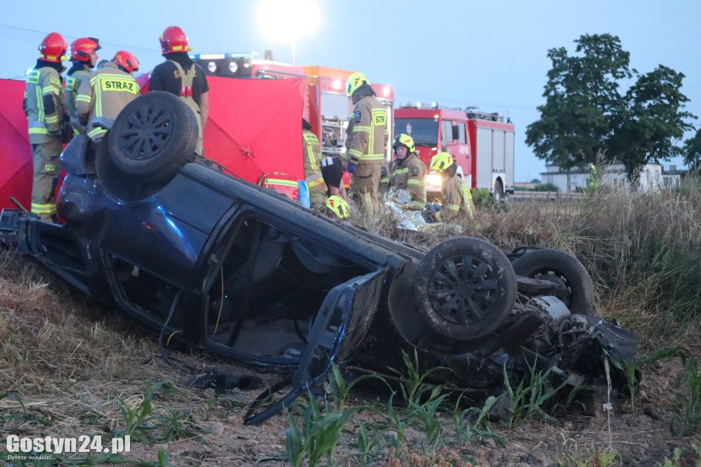 Wypadek na DW 434 w Starej Krobi
