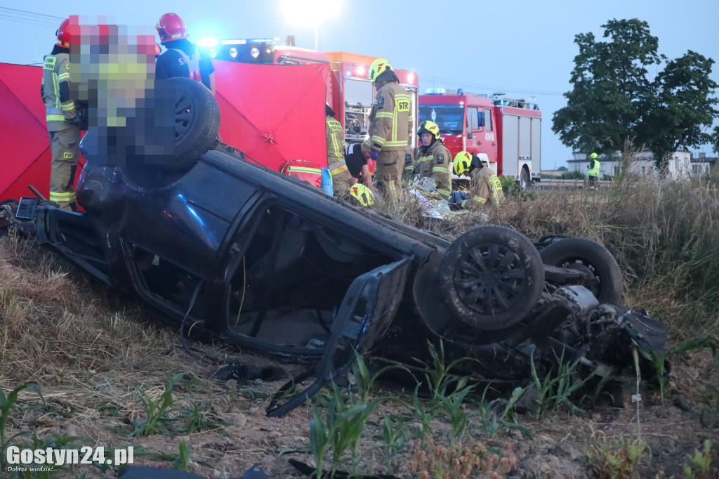 Wypadek na DW 434 w Starej Krobi