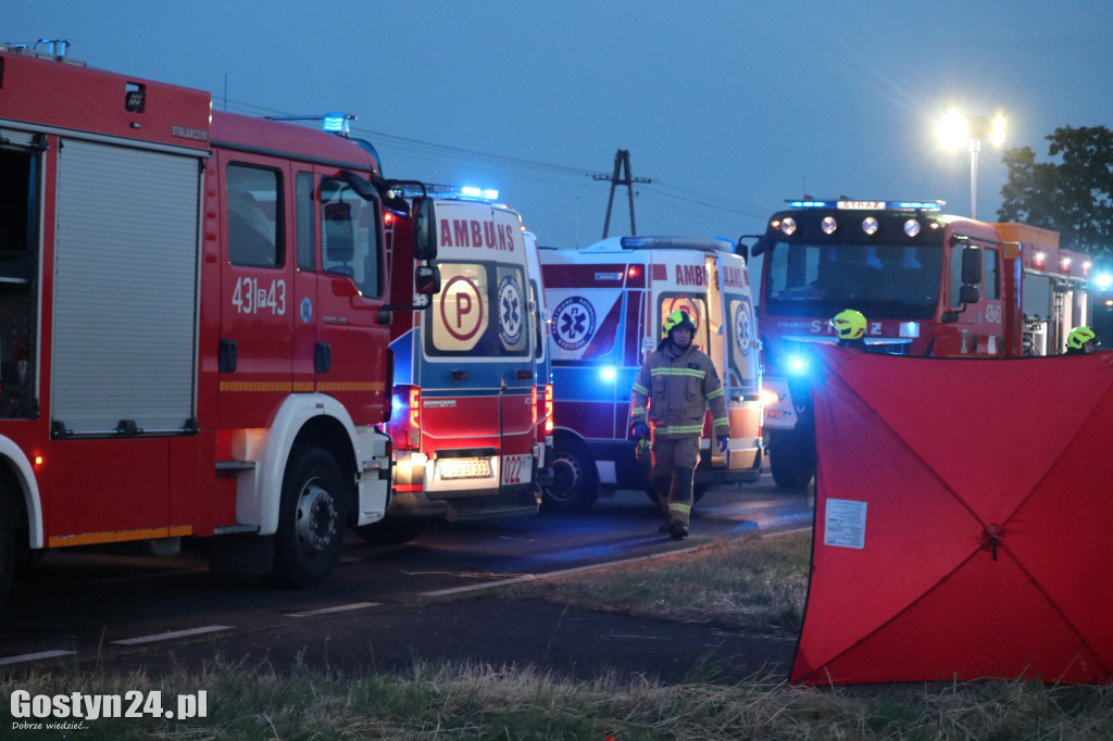 Wypadek na DW 434 w Starej Krobi