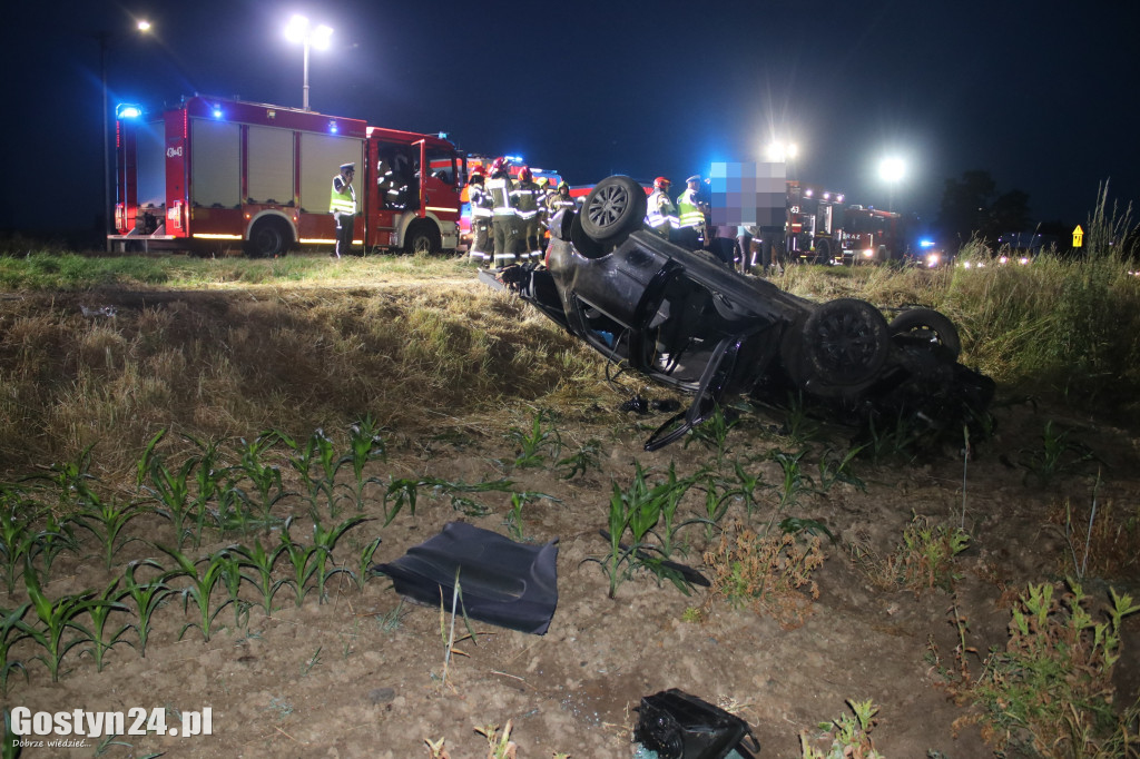 Wypadek na DW 434 w Starej Krobi