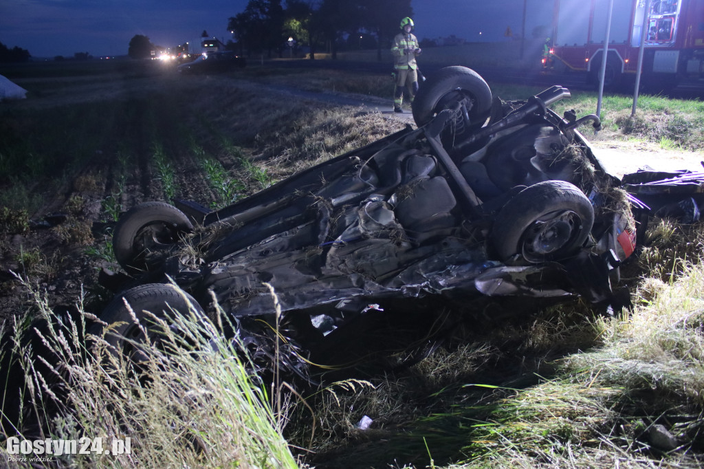 Wypadek na DW 434 w Starej Krobi