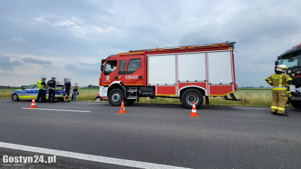 Zdarzenie drogowe na trasie Piaski-Godurowo