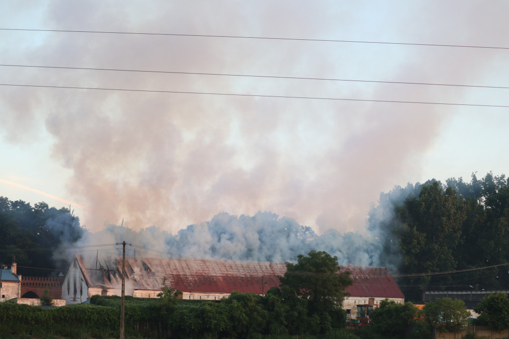 Pożar stodoły w Podrzeczu