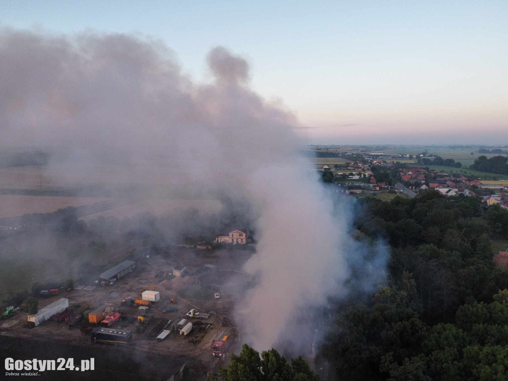 Pożar stodoły w Podrzeczu