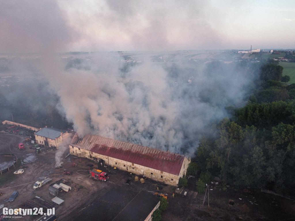 Pożar stodoły w Podrzeczu