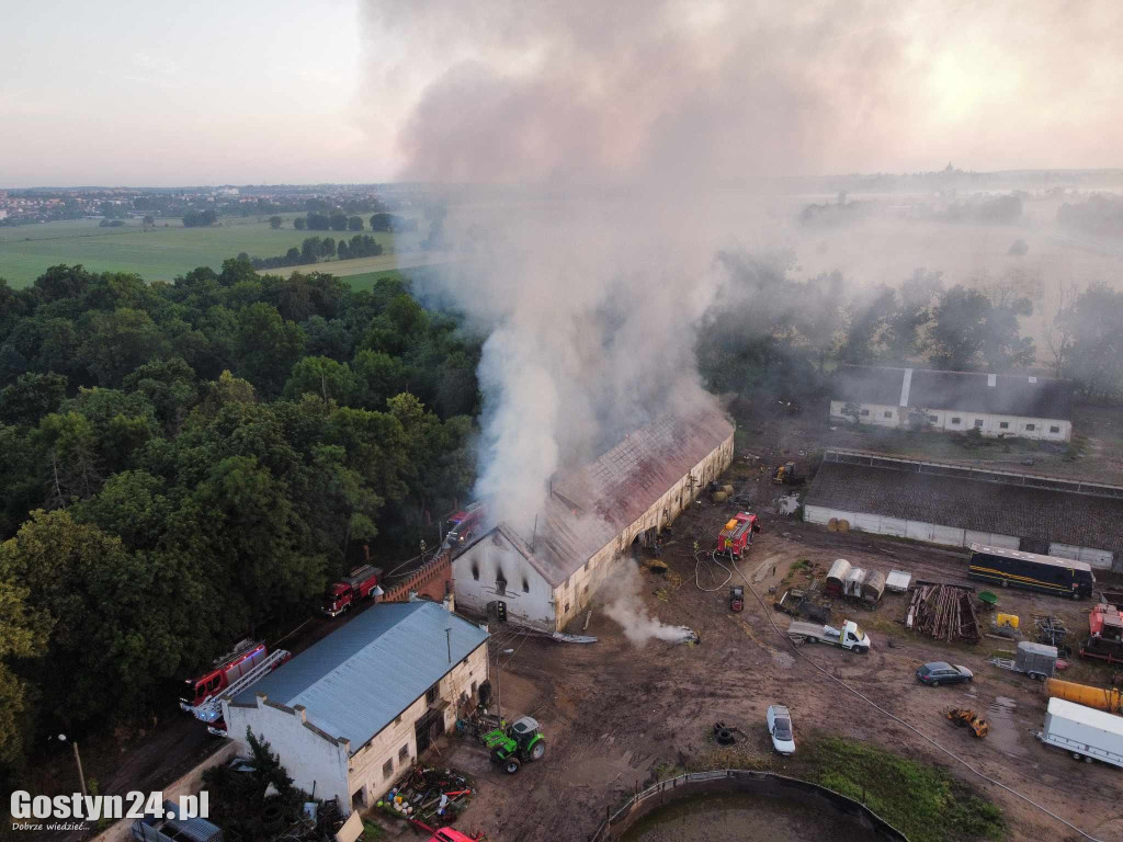 Pożar stodoły w Podrzeczu