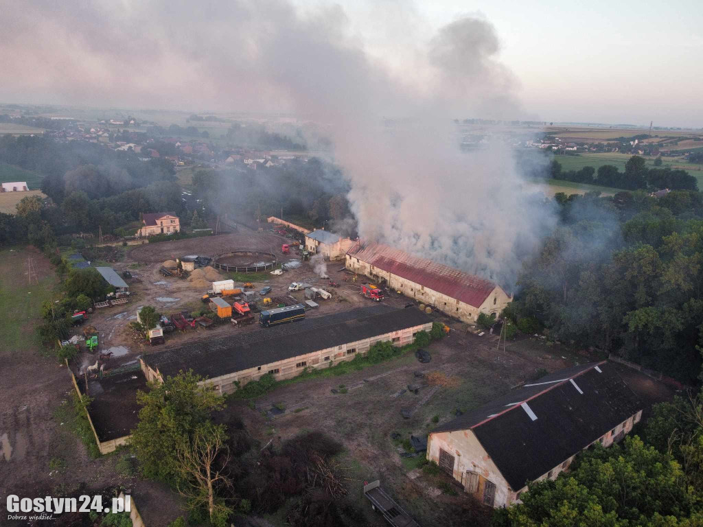 Pożar stodoły w Podrzeczu