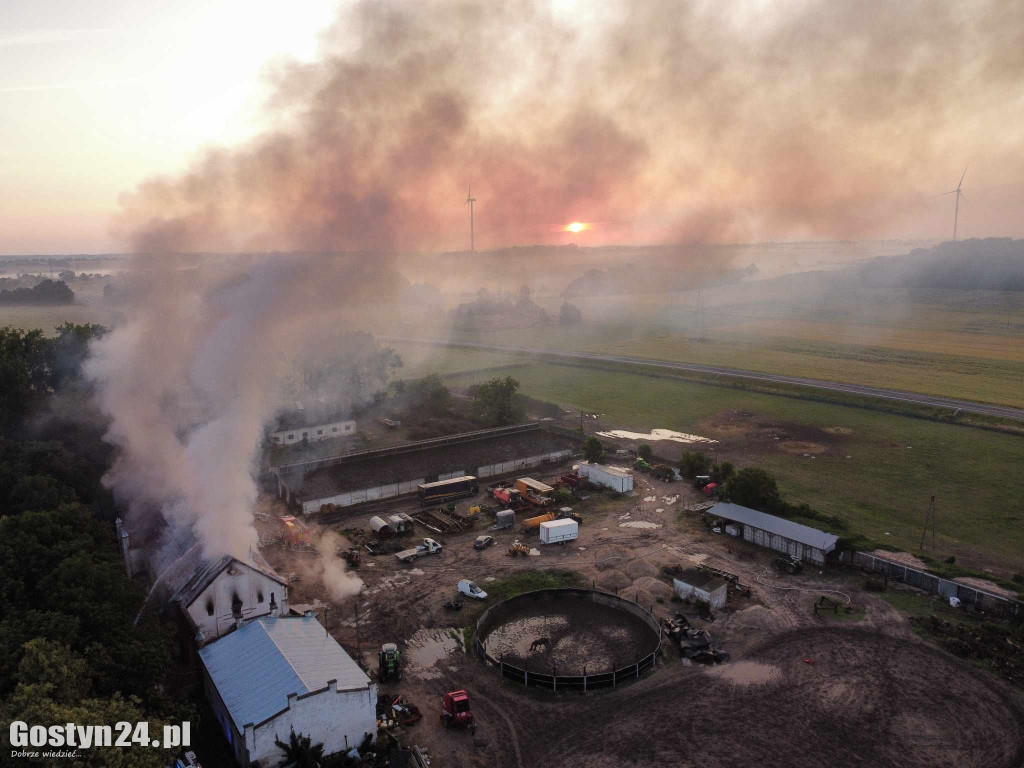 Pożar stodoły w Podrzeczu