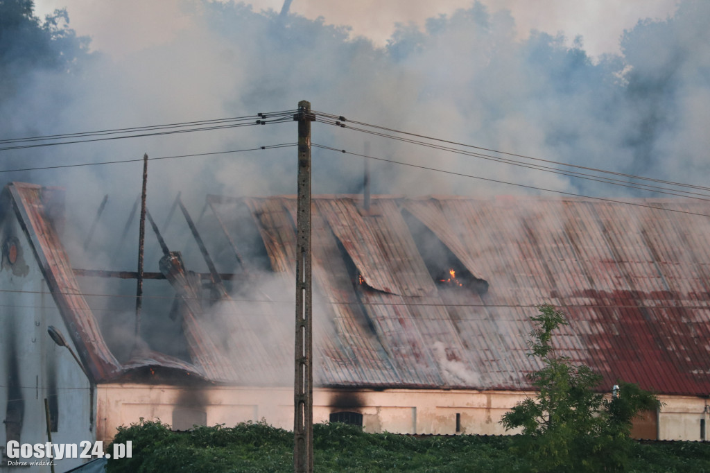 Pożar stodoły w Podrzeczu