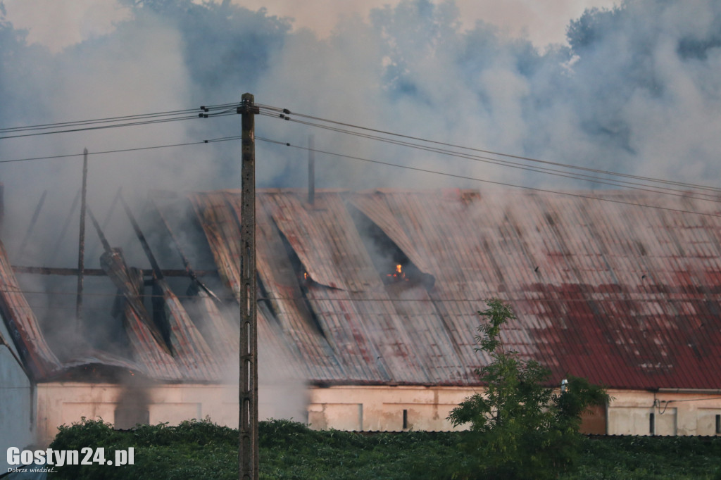 Pożar stodoły w Podrzeczu