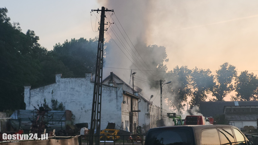 Pożar stodoły w Podrzeczu