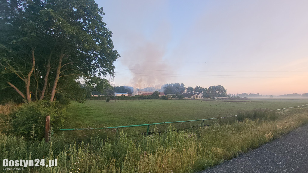 Pożar stodoły w Podrzeczu